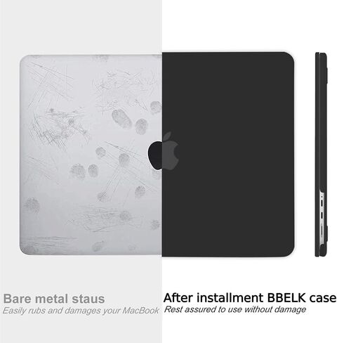 B BELK Compatible with MacBook Pro 14 inch Case 2025 2024-2021 M4 M3 M2 M1 Pro Max Chip A3112 A3185 A3401 A2918 A2992 A2779 A2442, Plastic Hard Shell Case+Keyboard Cover+Screen Protector, Transparent in Kuwait