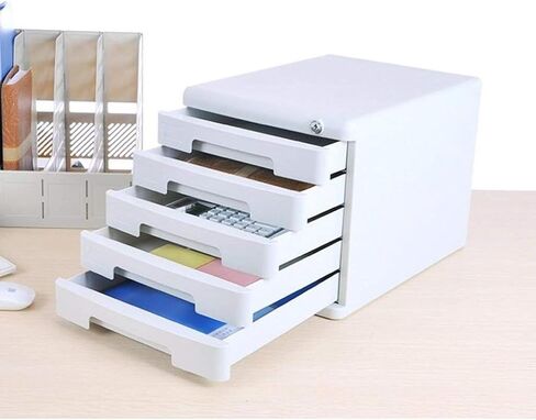 File Cabinet Lockable Drawer Office Storage File Box Data Cabinet Drawer Desktop Cabinet in Saudi Arabia