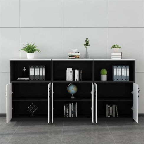 Furniture Wooden File Cabinet Multiple Combination Pack Removable Multi-Door Multi-Drawer Storage Cabinet Printer Stand in Saudi Arabia