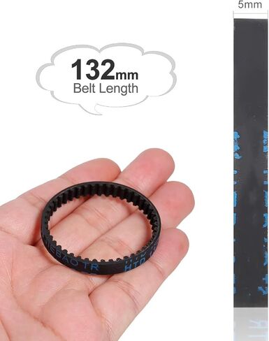 متوافق مع محوري لـ SCX10 III III VS4-10 RC CAR Upgrade DIY Parts 2PCS 132 مم أحزمة محرك الإرسال أحزمة استبدال RC Car Accessories in Saudi Arabia