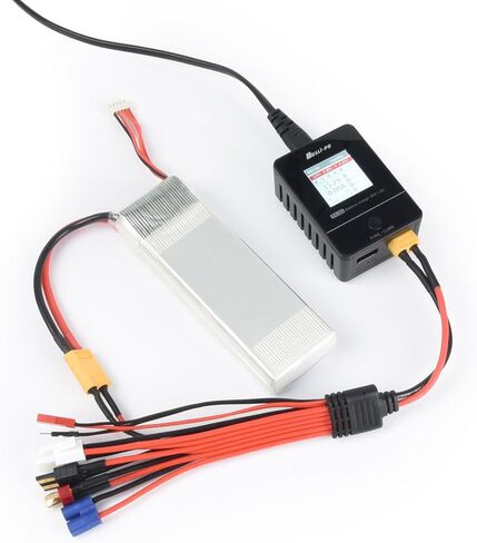RC Lipo Battery Charger Adapter Connector Wire 8 in 1-موصل عالمي إلى كبل توصيل XT60 لـ TRX و T-Plug و Futaba و Tamiya Mini و Xt60 و EC3 و JST و Tamiya in Kuwait