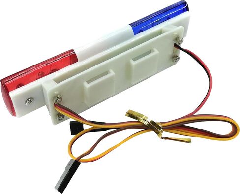 RC Police Car Car Light LED LED BAR LAMP LAMP FOR 1/10 1/8 TRX4 CC01 D90 SCX10 RC Model Car Truck (Red & Blue) in Kuwait
