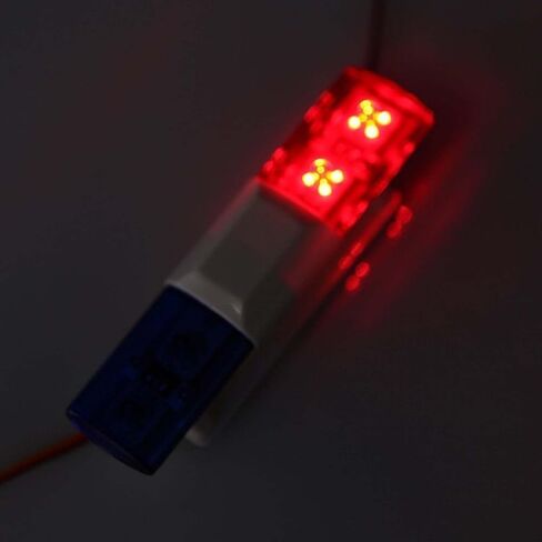 RC Police Car Car Light LED LED BAR LAMP LAMP FOR 1/10 1/8 TRX4 CC01 D90 SCX10 RC Model Car Truck (Red & Blue) in Kuwait