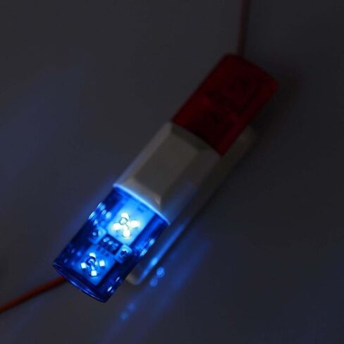 RC Police Car Car Light LED LED BAR LAMP LAMP FOR 1/10 1/8 TRX4 CC01 D90 SCX10 RC Model Car Truck (Red & Blue) in Kuwait