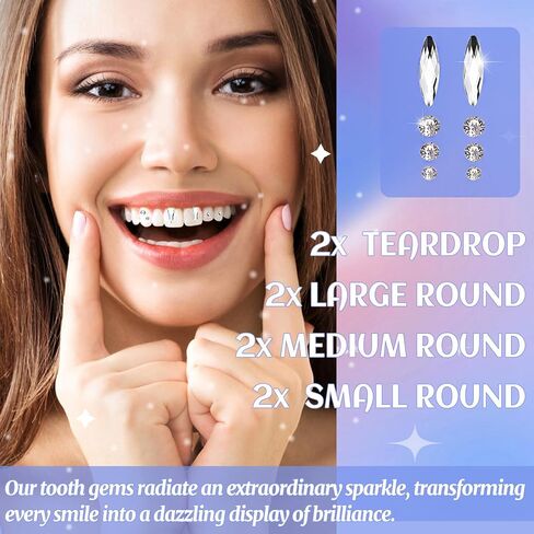 Tooth Gem Kit Professional- Include Adhesive, Cure Light, Super Bling Crystal, DIY Dental Jewelry Set, Home Teeth Gem Kit, Safe & Easy Application - Long Lasting Sparkle (Butterfly kit) in Saudi Arabia