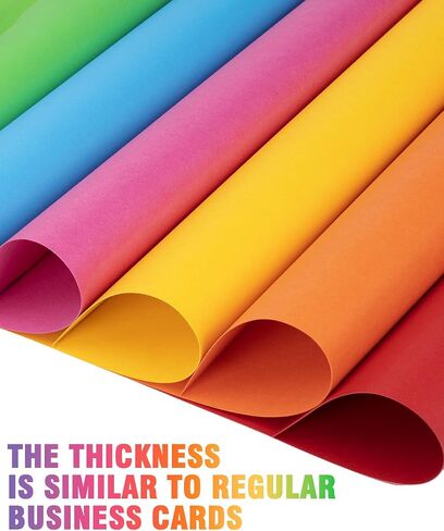 120 Sheets Colored Cardstock 12" x 12", Cardstock Paper 250gsm/92lb for Printer, 20 Colors Card Stcok for Scrapbooking, Card Making, Craft Supplies in Saudi Arabia