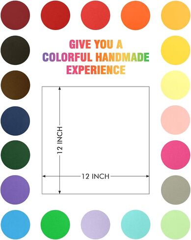 120 Sheets Colored Cardstock 12" x 12", Cardstock Paper 250gsm/92lb for Printer, 20 Colors Card Stcok for Scrapbooking, Card Making, Craft Supplies in Saudi Arabia