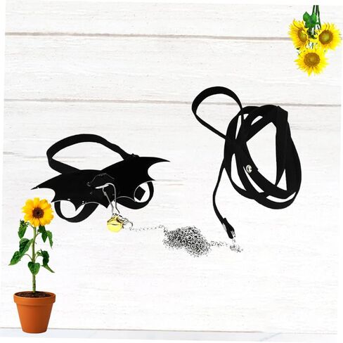 Bestonzon Turtle Wing Design Design Tharness Strap مقود قابل للتعديل للسلحفاة حبل التحكم خفيفة الوزن للمشي في الهواء الطلق لمحبي السلاحف الأسود in Kuwait
