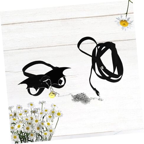 Bestonzon Turtle Wing Design Design Tharness Strap مقود قابل للتعديل للسلحفاة حبل التحكم خفيفة الوزن للمشي في الهواء الطلق لمحبي السلاحف الأسود in Kuwait