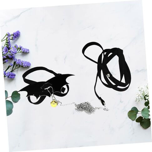 Bestonzon Turtle Wing Design Design Tharness Strap مقود قابل للتعديل للسلحفاة حبل التحكم خفيفة الوزن للمشي في الهواء الطلق لمحبي السلاحف الأسود in Kuwait