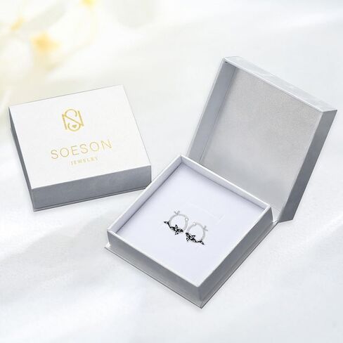 Dragon Earrings Sterling Silver Hoop Dragon Hoop Earrings Black Dragon Dangle Drop Earrings Viking Dragon Jewelry Gifts for Women Mother's Day, Sterling Silver, No Gemstone in Saudi Arabia