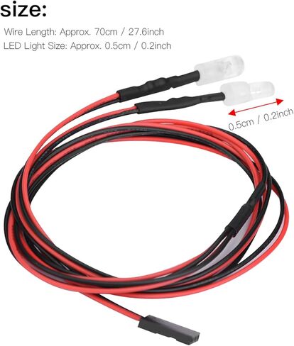 2PCS RC LED LED LED ، 5MM RC Headlight RC CAR UPGR 2PCS RC LED LIGH in Saudi Arabia