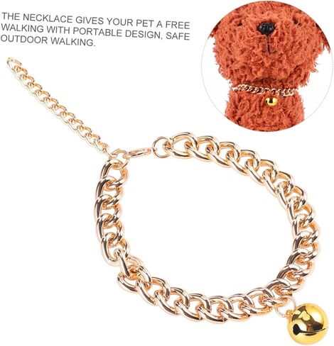 Totority 1pc Pet Bell Necklace for Dogs and Cats Pet Collar Comfortable Material Stylish Decoration for Home and Walks for Breeds in Saudi Arabia