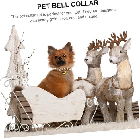 Totority 1pc Pet Bell Necklace for Dogs and Cats Pet Collar Comfortable Material Stylish Decoration for Home and Walks for Breeds in Saudi Arabia