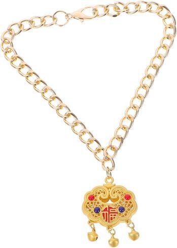 قلادة قفل طول العمر المعدني قابل للتعديل مع جرس للحيوانات الأليفة المجوهرات الأليفة المتينة للقطط والكلاب للمهرجانات والاحتفالات in Kuwait