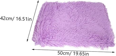 Toyvian Plush Plush Plush Darm Dark Cushion for Winter Cat Mat Meat Lightweight Actible يمكن غسلها للكلاب والقطط الأرجواني S in Saudi Arabia