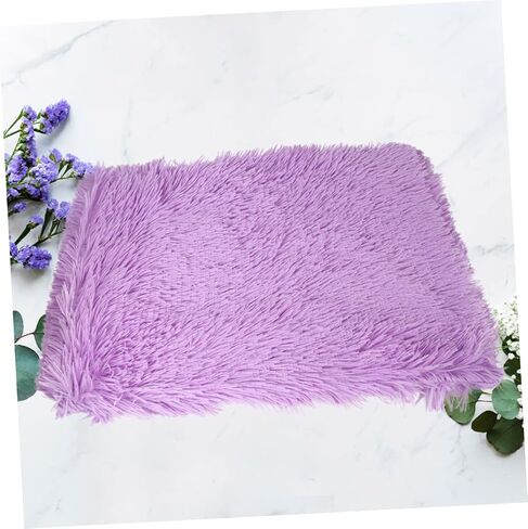 Toyvian Plush Plush Plush Darm Dark Cushion for Winter Cat Mat Meat Lightweight Actible يمكن غسلها للكلاب والقطط الأرجواني S in Saudi Arabia