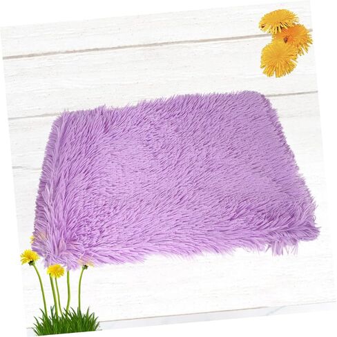 Toyvian Plush Plush Plush Darm Dark Cushion for Winter Cat Mat Meat Lightweight Actible يمكن غسلها للكلاب والقطط الأرجواني S in Saudi Arabia