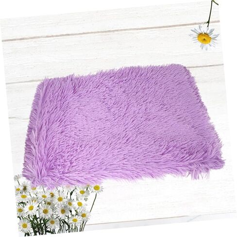Toyvian Plush Plush Plush Darm Dark Cushion for Winter Cat Mat Meat Lightweight Actible يمكن غسلها للكلاب والقطط الأرجواني S in Saudi Arabia