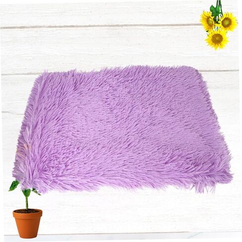 Toyvian Plush Plush Plush Darm Dark Cushion for Winter Cat Mat Meat Lightweight Actible يمكن غسلها للكلاب والقطط الأرجواني S in Saudi Arabia