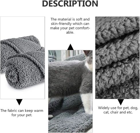 Toyvian 2pcs Pet بطانية ناعمة دافئة نوم حصيرة للكلاب القطط خفيفة الوزن لحاف مريح وسادة وسادة مريحة لجميع الفصول in Saudi Arabia
