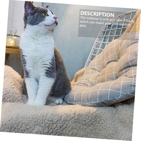 Vanzack 2pcs Pet بطانية ناعمة ودافئة دافئة حصيرة للكلاب والقطط مريحة الصوف المخلصات الحيوانات الأليفة لوازم الرمادي لجميع المواسم in Saudi Arabia