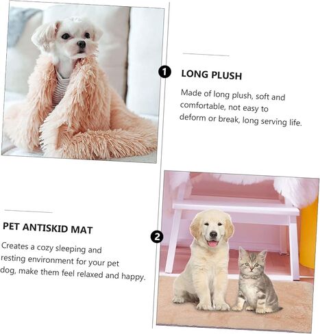 Warm Plush Pet Blanket Mat for Dogs Cats Cozy Double Sleep Cushion for Breeds for Indoor Outdoor Use in Saudi Arabia