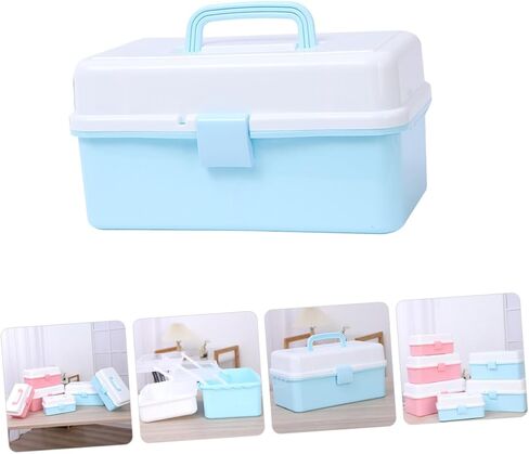 Art Supply Box Portable Storage Container for Crafts Makeup and Daily Essentials Material for Home Organization and Travel in Saudi Arabia