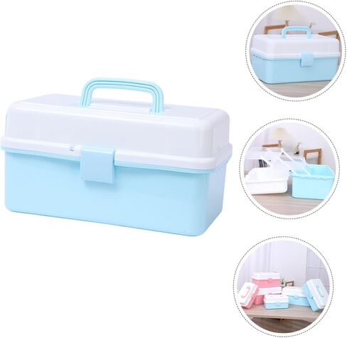 Art Supply Box Portable Storage Container for Crafts Makeup and Daily Essentials Material for Home Organization and Travel in Saudi Arabia