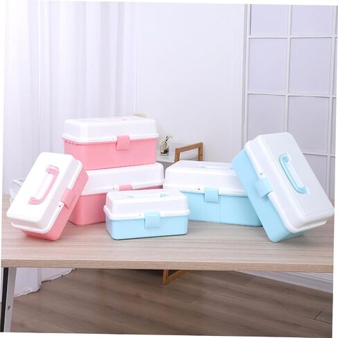 Art Supply Box Portable Storage Container for Crafts Makeup and Daily Essentials Material for Home Organization and Travel in Saudi Arabia