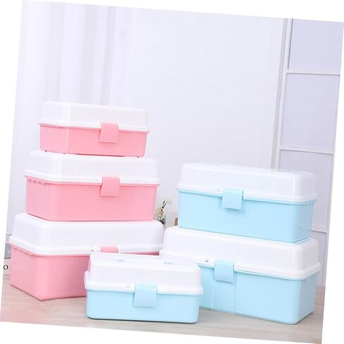 Mobestech Tool Box Sturdy PP Material تنظيم الأولاد والبنات ألعاب الحرف اليدوية تخزين القرطاسية in Kuwait
