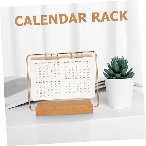 Zerodeko Metal Desk Calendar Stand for Office Date Display Rack Rack Factletop Flip Rack in Kuwait
