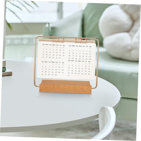 Zerodeko Metal Desk Calendar Stand for Office Date Display Rack Rack Factletop Flip Rack in Kuwait