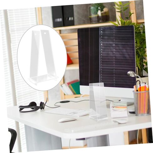 Zerodeko Acrylic Desk Calendar حامل شفاف أنيق عرض عرض أنيقة لمكتب ديكور المنزل المدمج مكتب التقويم in Saudi Arabia