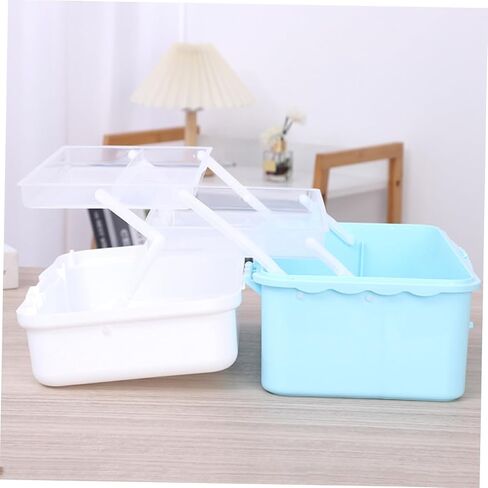 Mobestech Tool Box Sturdy Pp Material Organize Boys and Girls Toys Crafts Handheld Stationery Storage in Saudi Arabia