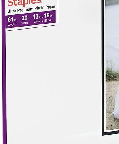 Staples Ultra Premium Matte Photo Paper ، 13 بوصة W × 19 بوصة L ، 40/Carton (ST19896VS) in Saudi Arabia