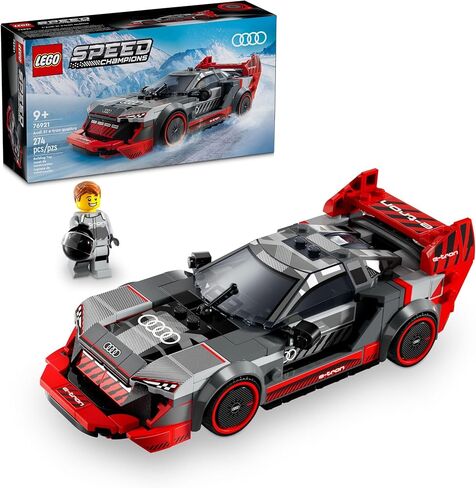 LEGO Speed Champions Audi S1 e-tron Quattro Race Car Toys - Building Toys for Kids, Boys & Girls, Ages 9+ - Design Details & 1 Minifigure - Car Model Kit Birthday Gift - 76921 in Saudi Arabia