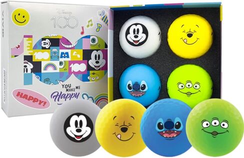 Volvik x Disney - مجموعة كرات الجولف لعيد الميلاد السعيد، عبوة مكونة من 4 كرات in Kuwait
