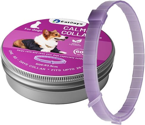 Fluorescent Calming Collar for Dogs and Cats with Pheromones - Maximum Anxiety Relief & Stress Reduction for Thunderstorms,Travel, Fireworks and Noise Phobias - Long Lasting 30 Days in Saudi Arabia