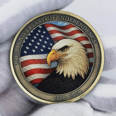 250 عملة تحدي الذكرى السنوية للاستقلال الأمريكي - 1776-2026 ، تكريم إعلان توقيع الاستقلال (250 أ) in Kuwait
