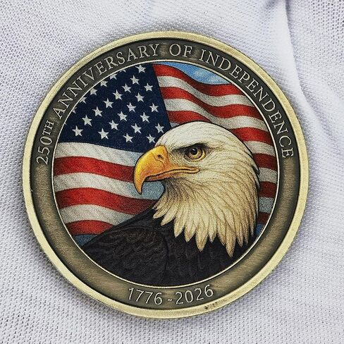 250 عملة تحدي الذكرى السنوية للاستقلال الأمريكي - 1776-2026 ، تكريم إعلان توقيع الاستقلال (250 أ) in Kuwait