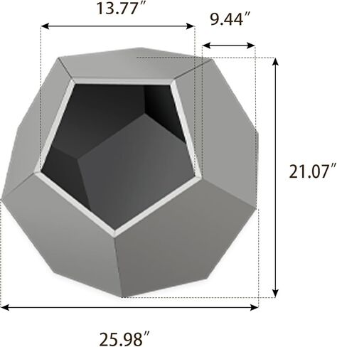 طاولة جانبية Cat Modern - 26 "MDF Pet Furniture متعددة الوظائف مع التخزين ، النهاية البيضاء ، يحمل 165 رطلاً in Kuwait