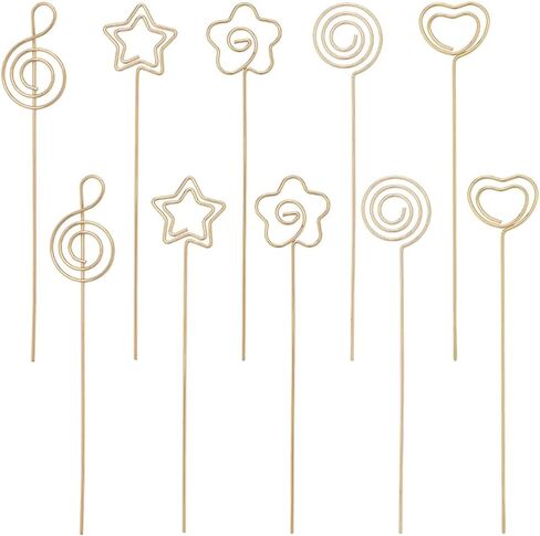 50pcs 5 Star Picture Picture حامل بطاقة الأسلاك حامل الذهب in Saudi Arabia