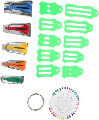 OSALADI Bias Tape Maker Kit Biasing Strips Tool Kit Edging Fabric Bias Tape Sewing Tool in Saudi Arabia