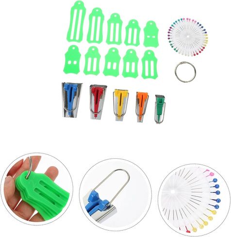 OSALADI Bias Tape Maker Kit Biasing Strips Tool Kit Edging Fabric Bias Tape Sewing Tool in Saudi Arabia
