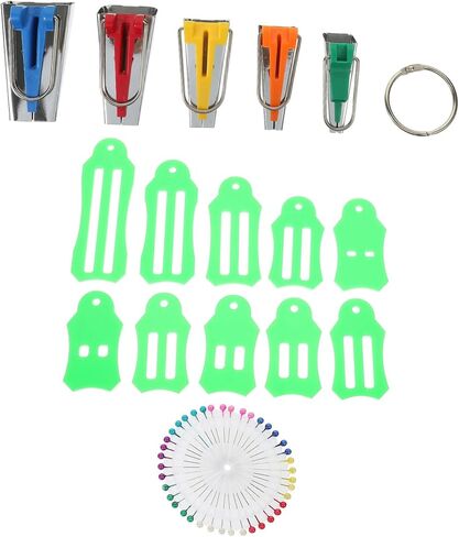 OSALADI Bias Tape Maker Kit Biasing Strips Tool Kit Edging Fabric Bias Tape Sewing Tool in Saudi Arabia