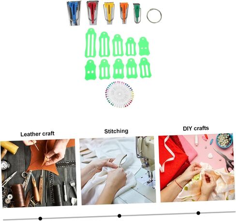 Gadpiparty Bias Tape Maker Kit for Sewing and Quilting 1 Set of Fabric Binding Tools for DIY Projects Includes Sewing Clips and Quilting Pins for Fabric Crafts and Patchwork in Saudi Arabia