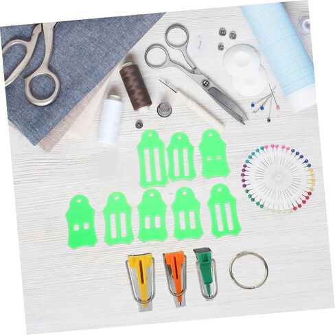 Gadpiparty Bias Tape Maker Kit for Sewing and Quilting 1 Set of Fabric Binding Tools for DIY Projects Includes Sewing Clips and Quilting Pins for Fabric Crafts and Patchwork in Saudi Arabia