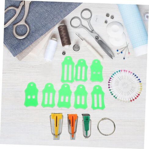 Veemoon Professional Bias Tape Maker Tool Fabric Sewing Kit DIY Quilting Tools Sewing Supplies in Saudi Arabia