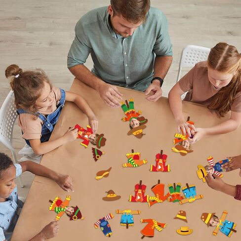 Qyeahkj 48 PCS Fall Scarcrow Bulletin Board Autumn Scarcrow Paper Photo Attouts عيد الشكر صور ديكور للأطفال in Saudi Arabia